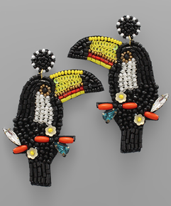 Toucan Beaded Earrings