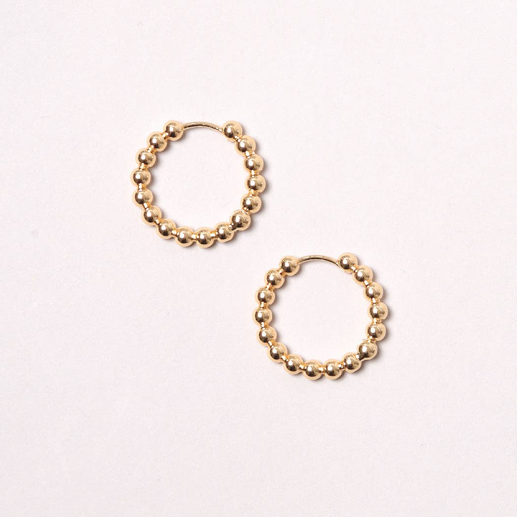 Ball Hoop Earring