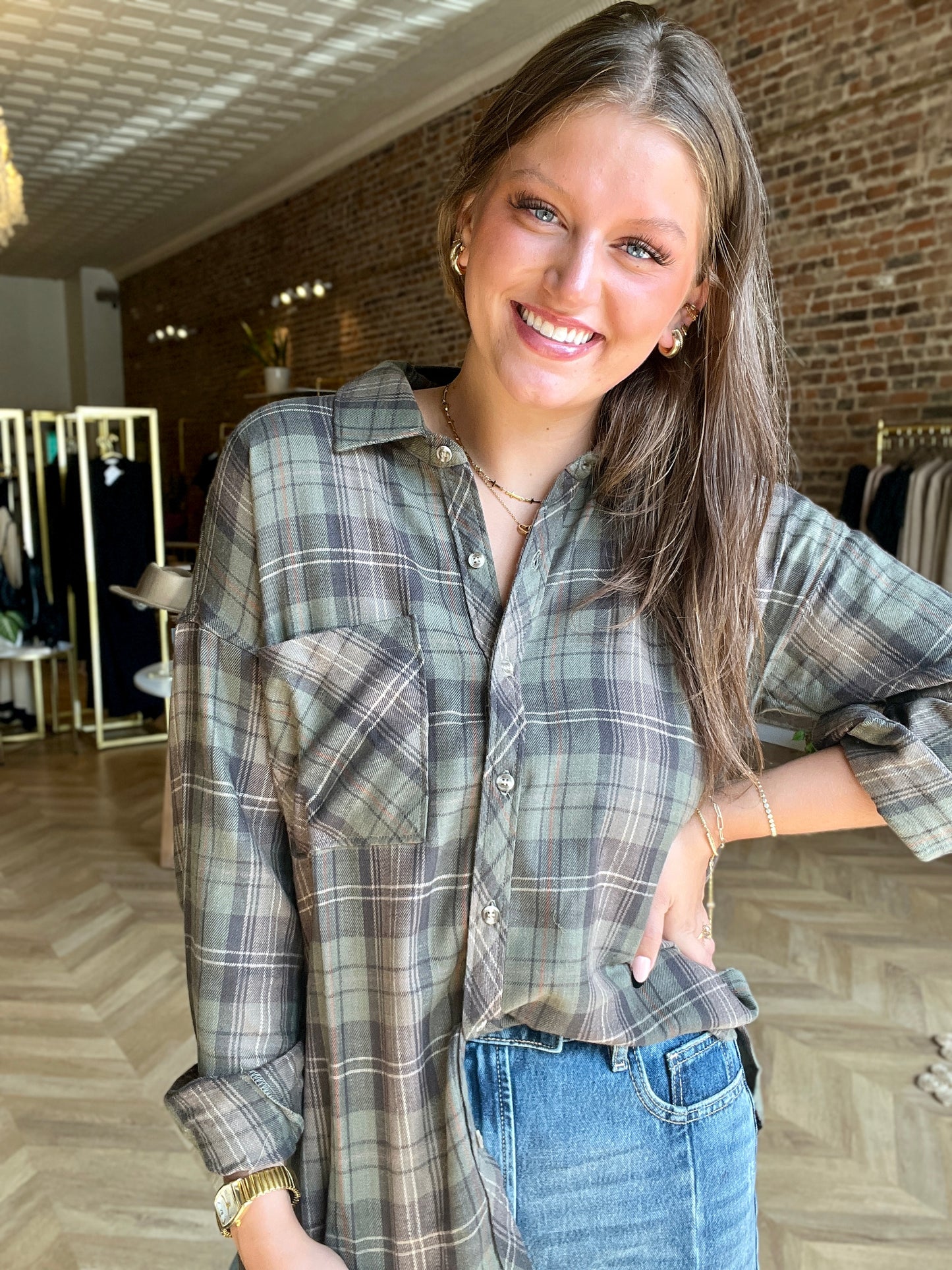 Kristie Button Down