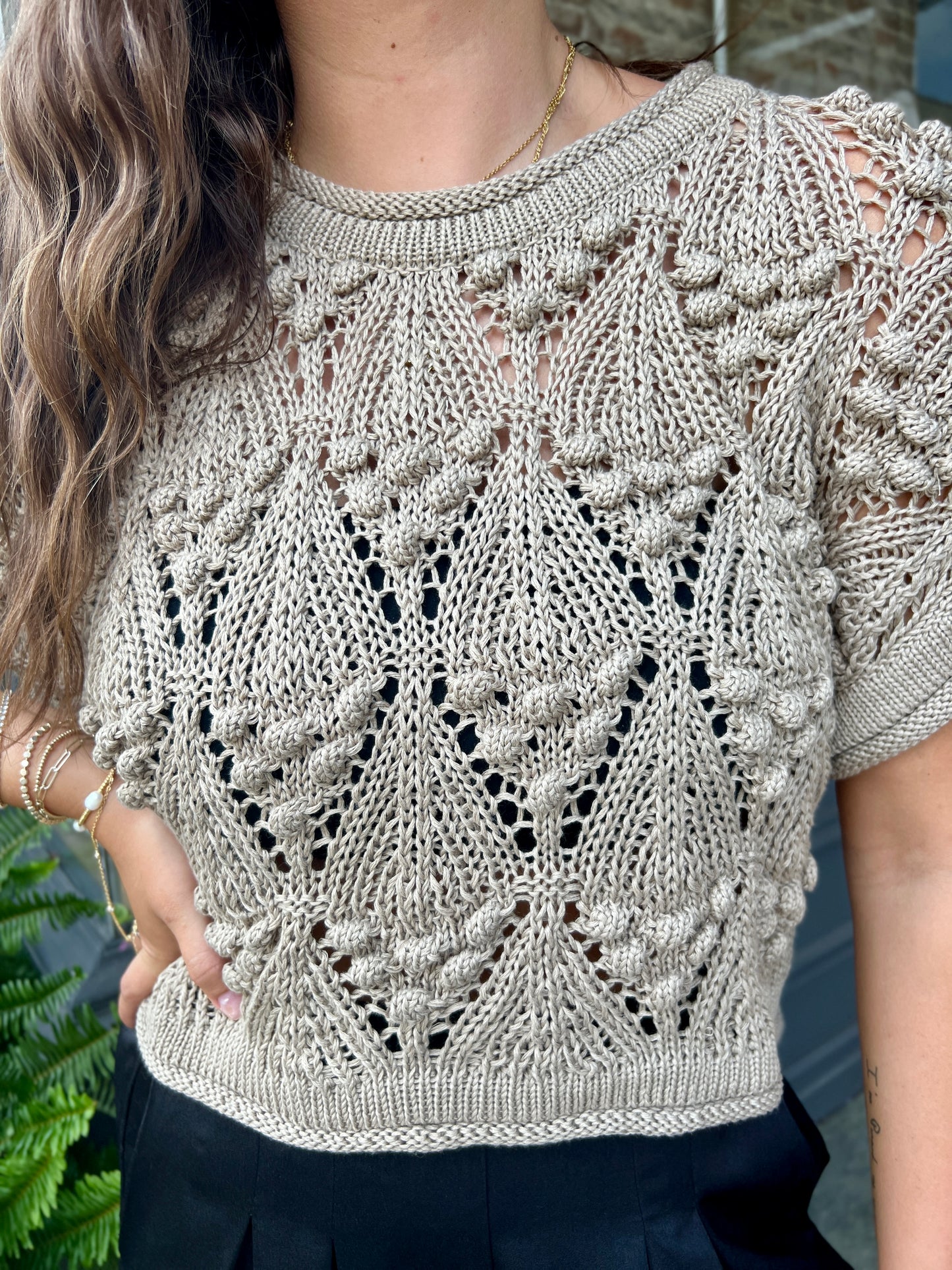 Nelly Crochet Top