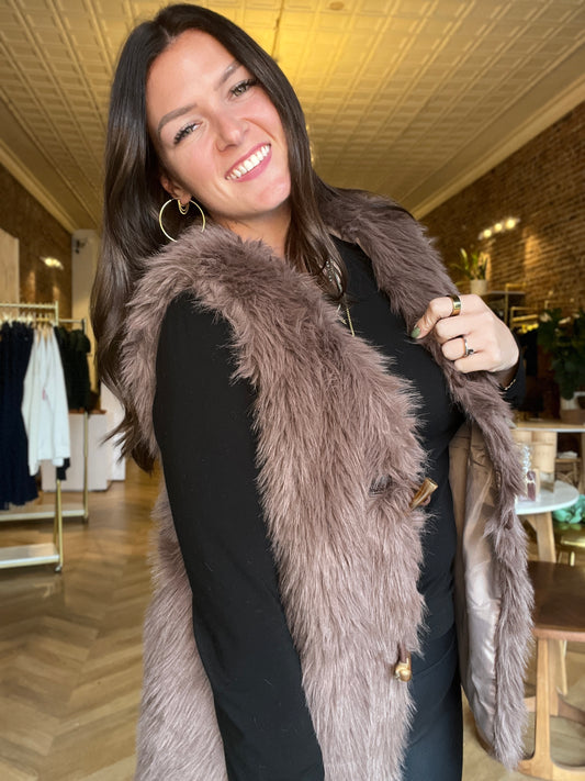 Shaggy Faux Fur Vest