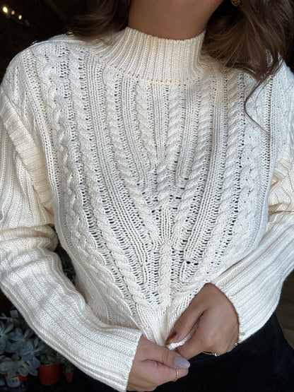 Button Shoulder Sweater