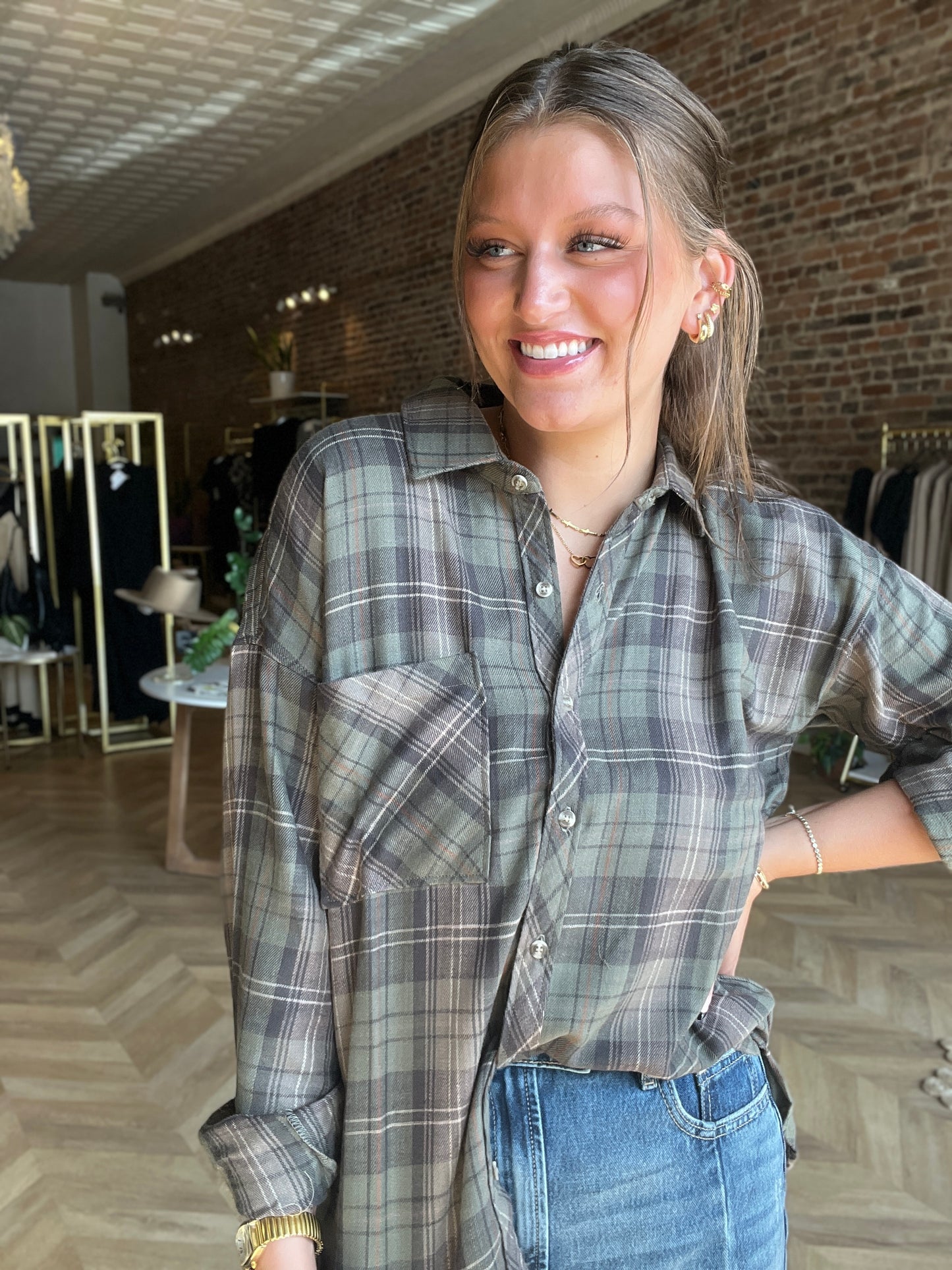 Kristie Button Down