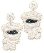 Mummy Beaded Earrings