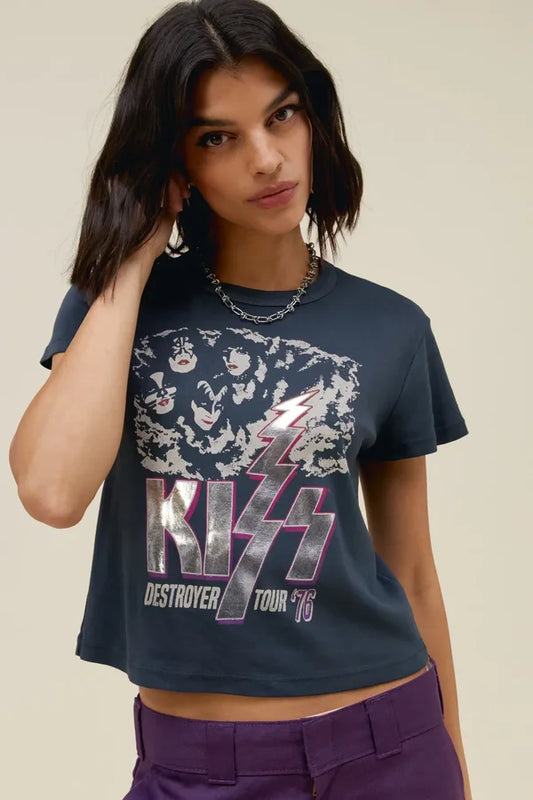 Kiss Destroyer Tour '76 Shrunken Tee