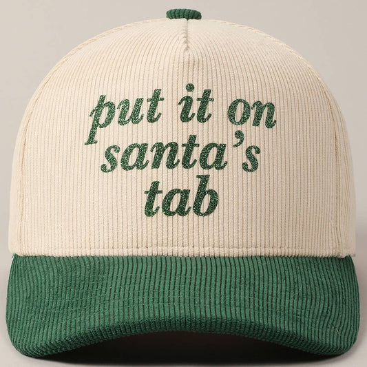 Santa's Tab Corduroy Cap